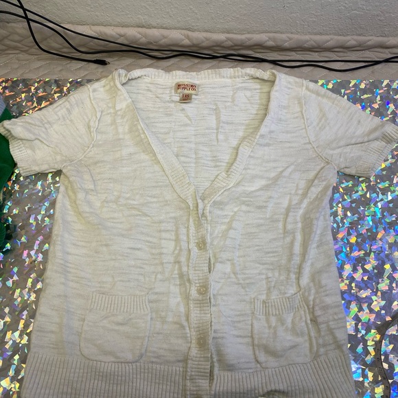 Vintage Y2K American Eagle Green Preppy Sweater Vest XS + Layering Cardigan XS - Picture 13 of 16